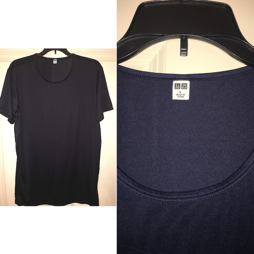 Uniqlo Blue Silk shirt